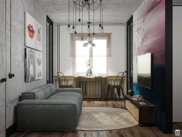 Фото из портфолио Уютный лофт Хоружей  – фотографии дизайна интерьеров на INMYROOM