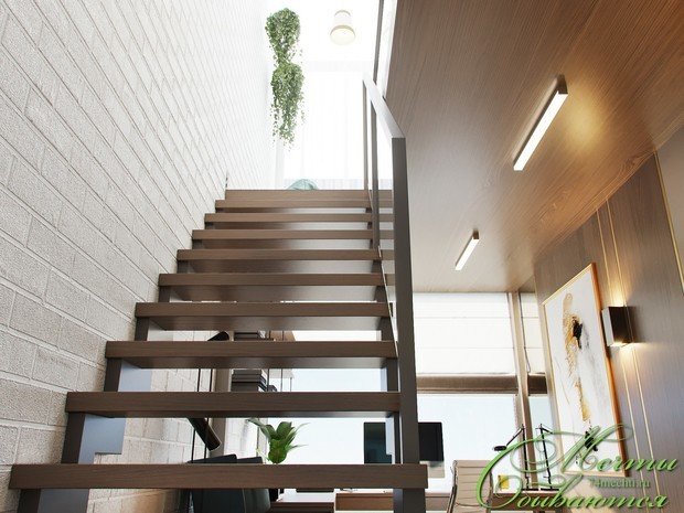 Фото из портфолио Кабинет под лестницей – фотографии дизайна интерьеров на INMYROOM