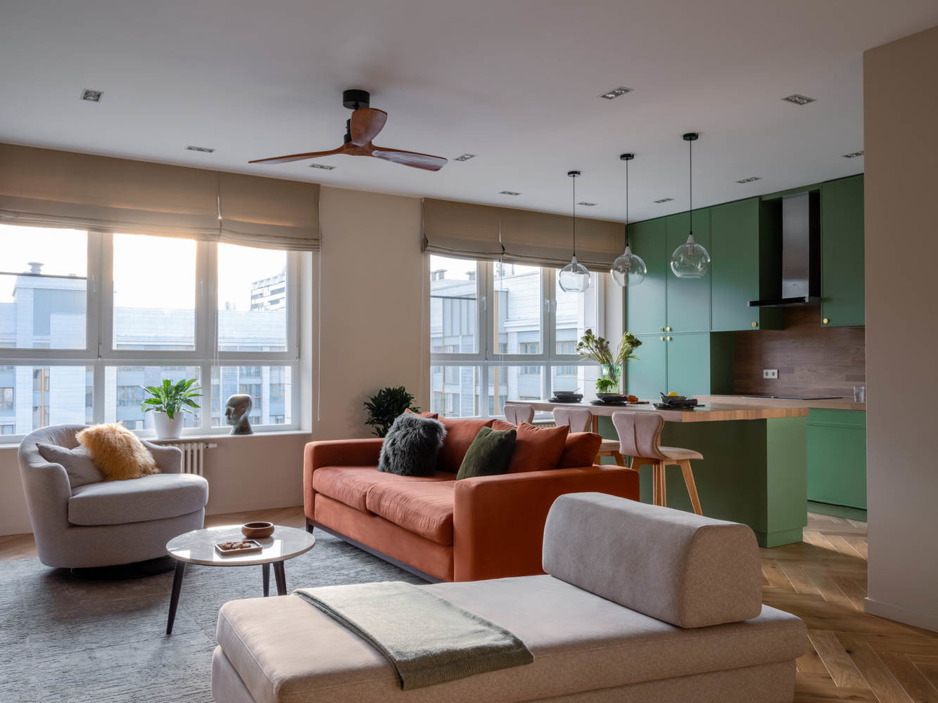 Фото из портфолио Ботанический сад 101 м2 – фотографии дизайна интерьеров на INMYROOM