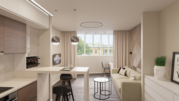 Фото из портфолио Квартира в Доме на Баковке – фотографии дизайна интерьеров на INMYROOM