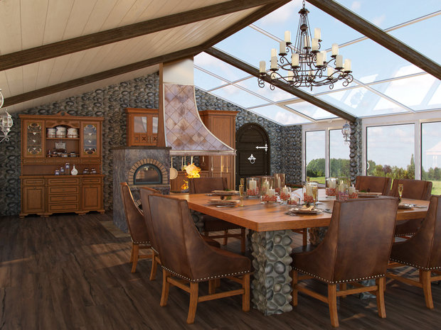 Фото из портфолио Беседка в пос.Ропша – фотографии дизайна интерьеров на INMYROOM