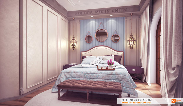 Фото из портфолио Вилла Аврора: спальня – фотографии дизайна интерьеров на INMYROOM