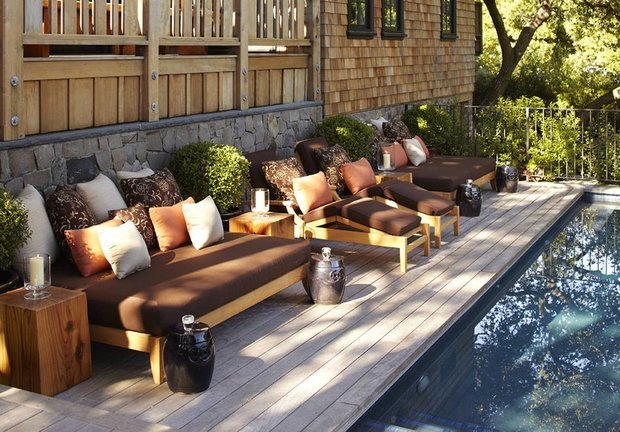 Фотография: Балкон, Терраса в стиле Восточный, Декор интерьера, Дом, Дома и квартиры, Бассейн – фото на INMYROOM