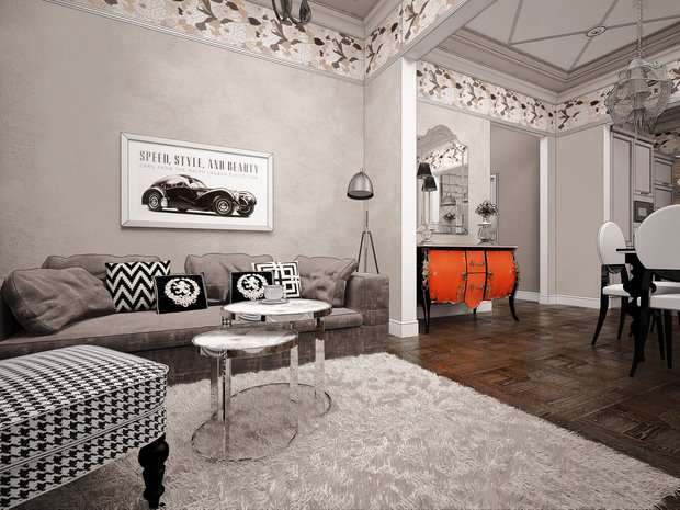 Фото из портфолио "Капуччино" - квартира в Москве. – фотографии дизайна интерьеров на INMYROOM