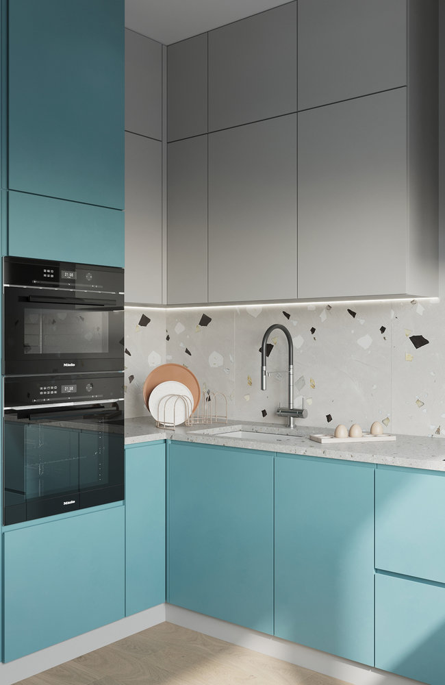 Фотография: Кухня и столовая в стиле Современный, Квартира, Проект недели, Москва, 1 комната, 40-60 метров, Deus of House – фото на INMYROOM Фотография: Кухня и столовая в стиле Современный, Квартира, Проект недели, Москва, 1 комната, 40-60 метров, Deus of House – фото на INMYROOM