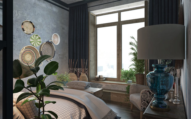 Фотография: Спальня в стиле Лофт, Эклектика, Квартира, Проект недели, Санкт-Петербург, Samsung, ToTaste Studio, 4 и больше, Более 90 метров, Монолитно-кирпичный, энциклопедия_интерьер, Максим Жуков, the frame – фото на INMYROOM