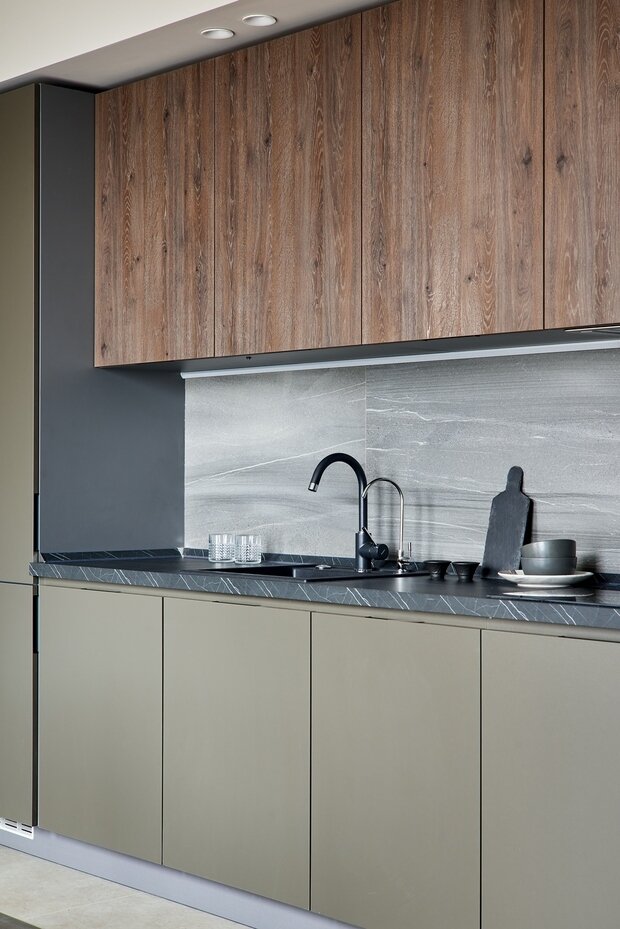 Фотография: Кухня и столовая в стиле Современный, Малогабаритная квартира, Квартира, Студия, Минимализм, Проект недели, Москва, до 40 метров, Bellardo, Анна Сахарова – фото на INMYROOM