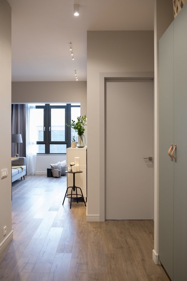 Фотография: Прихожая в стиле Современный, Минимализм, Квартира, Проект недели, Санкт-Петербург, 2 комнаты, 40-60 метров, Ольга Артемова – фото на INMYROOM