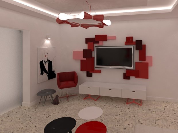 Фото из портфолио "ВСЕ КРАСНОЕ" – фотографии дизайна интерьеров на INMYROOM