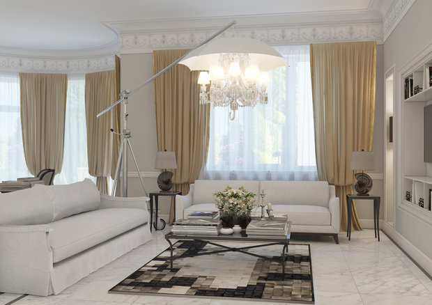 Фото из портфолио "Нежная классика" – фотографии дизайна интерьеров на INMYROOM