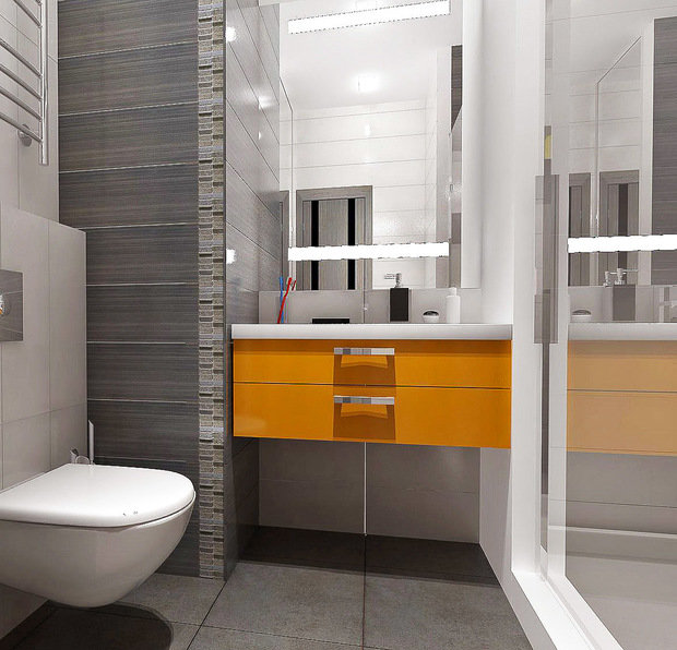 Фото из портфолио Проект однокомнатной квартиры.  – фотографии дизайна интерьеров на INMYROOM