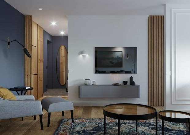 Фото из портфолио Дизайн однокомнатной квартиры – фотографии дизайна интерьеров на INMYROOM