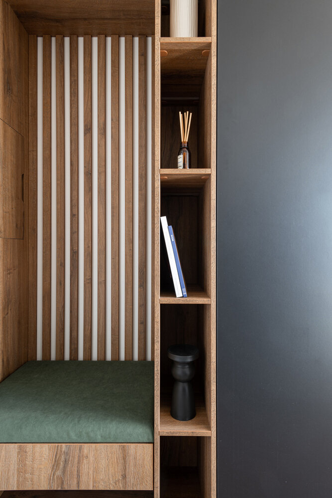 Фотография: Прихожая в стиле Современный, Малогабаритная квартира, Квартира, Студия, Проект недели, Москва, Монолитный дом, до 40 метров, Екатерина Егорова-Орлетинова, Екатерина Балданова – фото на INMYROOM Фотография: Прихожая в стиле Современный, Малогабаритная квартира, Квартира, Студия, Проект недели, Москва, Монолитный дом, до 40 метров, Екатерина Егорова-Орлетинова, Екатерина Балданова – фото на INMYROOM