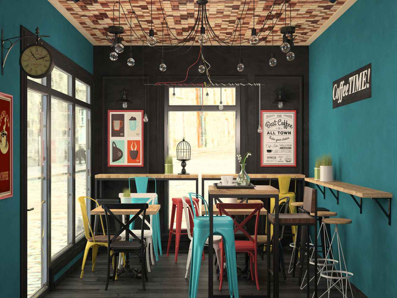 Фото из портфолио Кофейня "Зацепи кофе" – фотографии дизайна интерьеров на INMYROOM Фото из портфолио Кофейня "Зацепи кофе" – фотографии дизайна интерьеров на INMYROOM