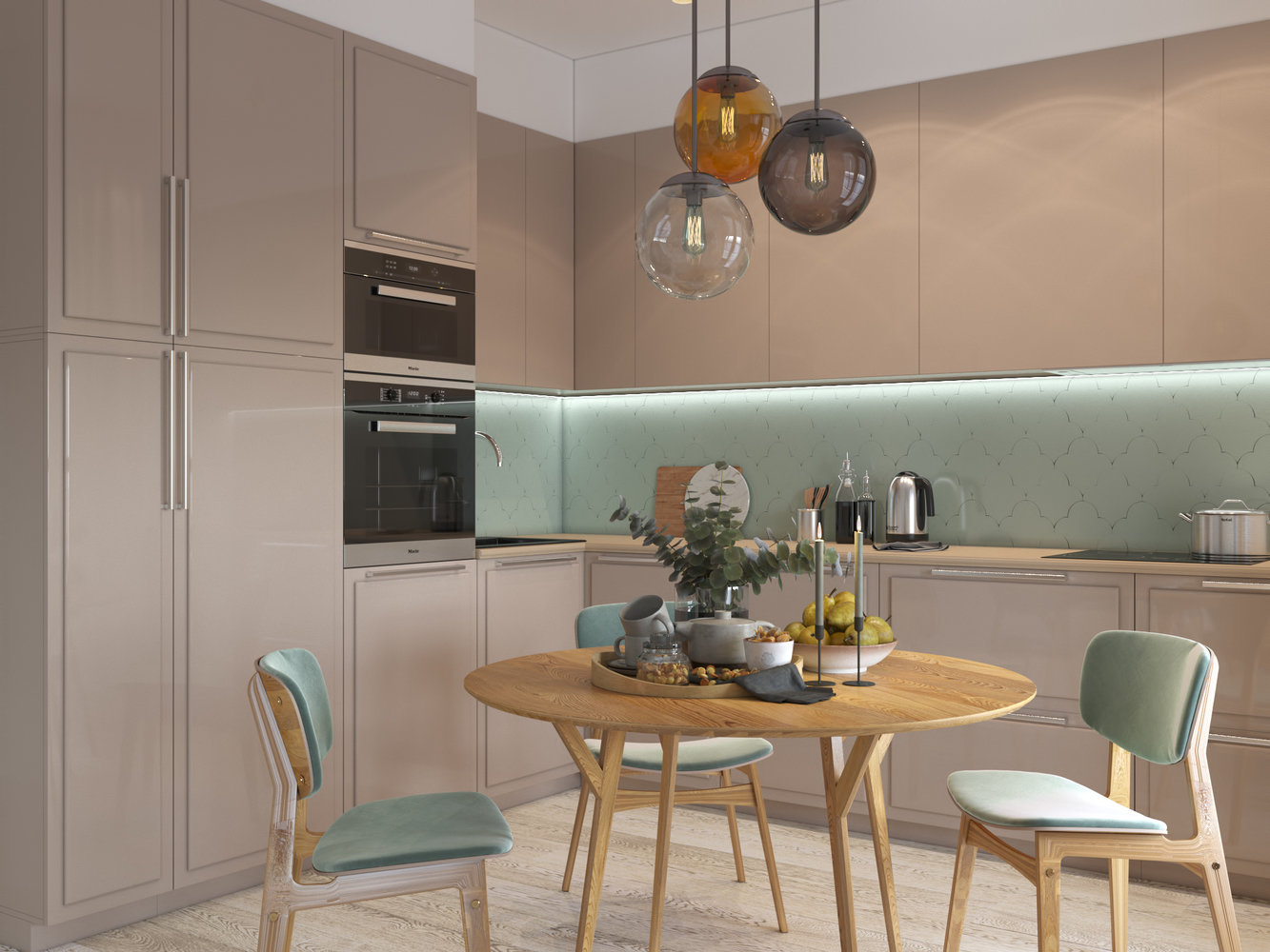 Фотография: Кухня и столовая в стиле Современный, Квартира, Проект недели, Москва, Ирина Кривцова, Монолитный дом, 1 комната, 40-60 метров – фото на INMYROOM Фотография: Кухня и столовая в стиле Современный, Квартира, Проект недели, Москва, Ирина Кривцова, Монолитный дом, 1 комната, 40-60 метров – фото на INMYROOM