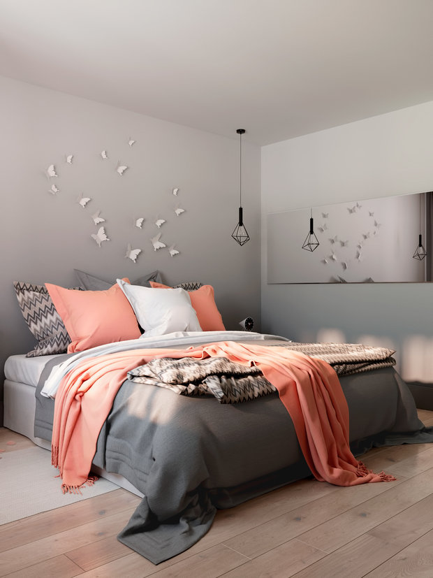 Фото из портфолио Проект спальни "bright accent" – фотографии дизайна интерьеров на INMYROOM