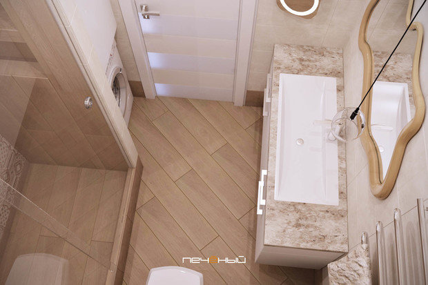 Фото из портфолио Бежевая однушка – фотографии дизайна интерьеров на INMYROOM