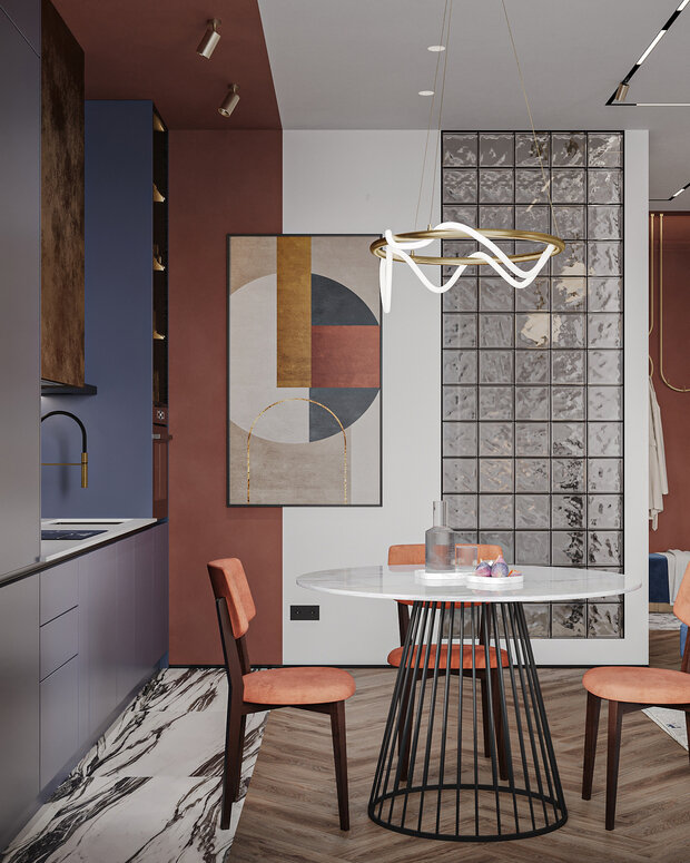 Фотография: Кухня и столовая в стиле Современный, Квартира, Студия, Проект дня, Санкт-Петербург, 40-60 метров, VizDiz, Илона Ореховская – фото на INMYROOM