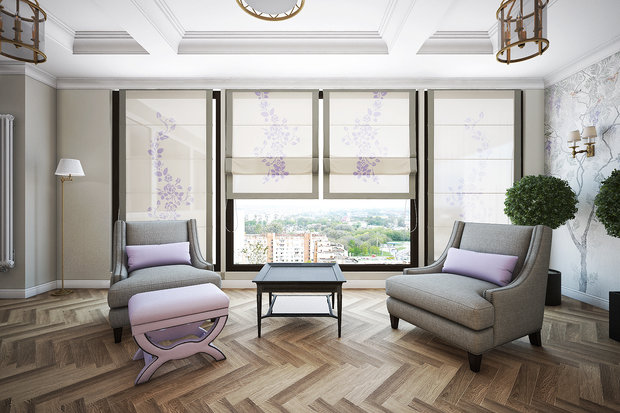 Фото из портфолио Лиловые мечты – фотографии дизайна интерьеров на INMYROOM