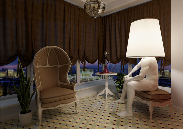 Фотография: Мебель и свет в стиле Эклектика, Классический, Квартира, Проект недели, Москва, Монолитный дом, 4 и больше, Более 90 метров, Юлия Панфилова – фото на INMYROOM