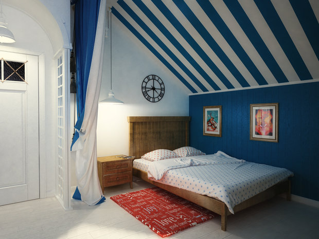 Фото из портфолио Комната для Мальчика на мансарде – фотографии дизайна интерьеров на INMYROOM