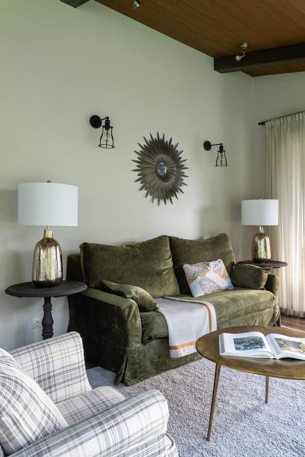 Фотография: Гостиная в стиле Прованс и Кантри, Классический, Дом, Проект недели, Нахабино, 4 и больше, Более 90 метров, Вера Шеверденок, Roomba Interior – фото на INMYROOM