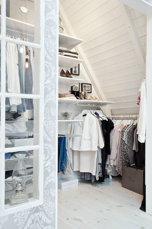 Фотография: Гардеробная в стиле Скандинавский, Советы, Дача, Олеся Ситникова, Дом и дача, Leroy Merlin, кладовая, кладовая на даче – фото на INMYROOM