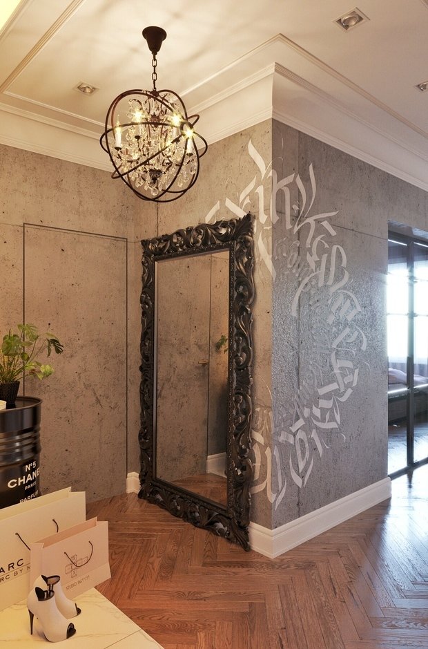 Фотография: Прихожая в стиле Эклектика, Квартира, Проект недели, Серый, Екатеринбург, 1 комната, до 40 метров, IN MY BOX – фото на INMYROOM