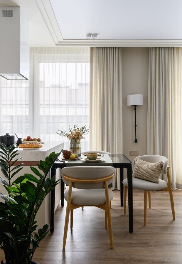 Фотография: Кухня и столовая в стиле Современный, Проект дня, Новосибирск, 4 и больше, Более 90 метров, Эксклюзивные проекты, Полина Степанова, эклектичный с элементами этники и современного дизайна – фото на INMYROOM