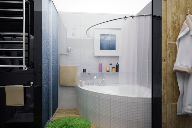 Фото из портфолио Дизайн двухуровневого пентхауза с видом на лес – фотографии дизайна интерьеров на INMYROOM