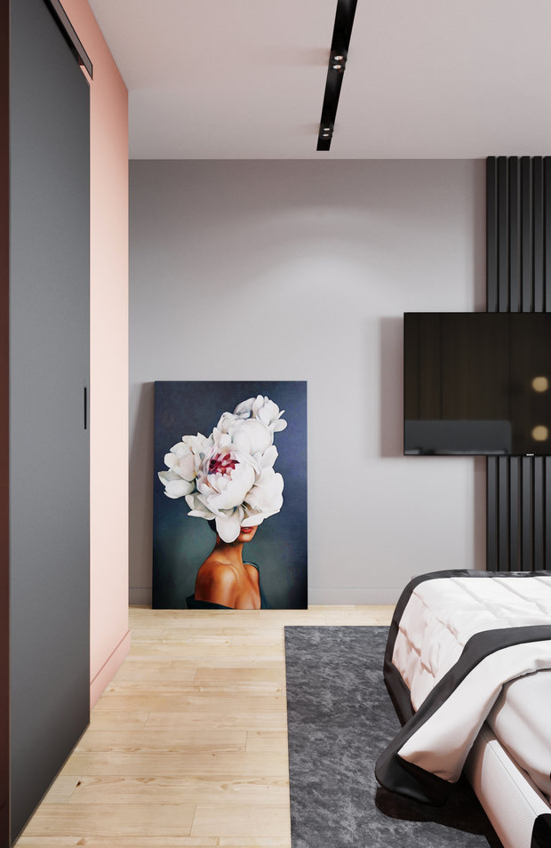 Фотография: Спальня в стиле Минимализм, Современный, Квартира, Проект недели, Новосибирск, студия Mango, 2 комнаты, 40-60 метров, Мария Малышкина – фото на INMYROOM