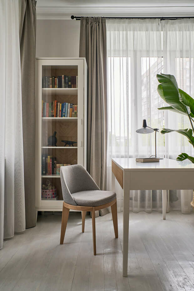Фотография: Кабинет в стиле Скандинавский, Современный, Квартира, Проект недели, Москва, 2 комнаты, 40-60 метров, Designbox, Анастасия Громова – фото на INMYROOM