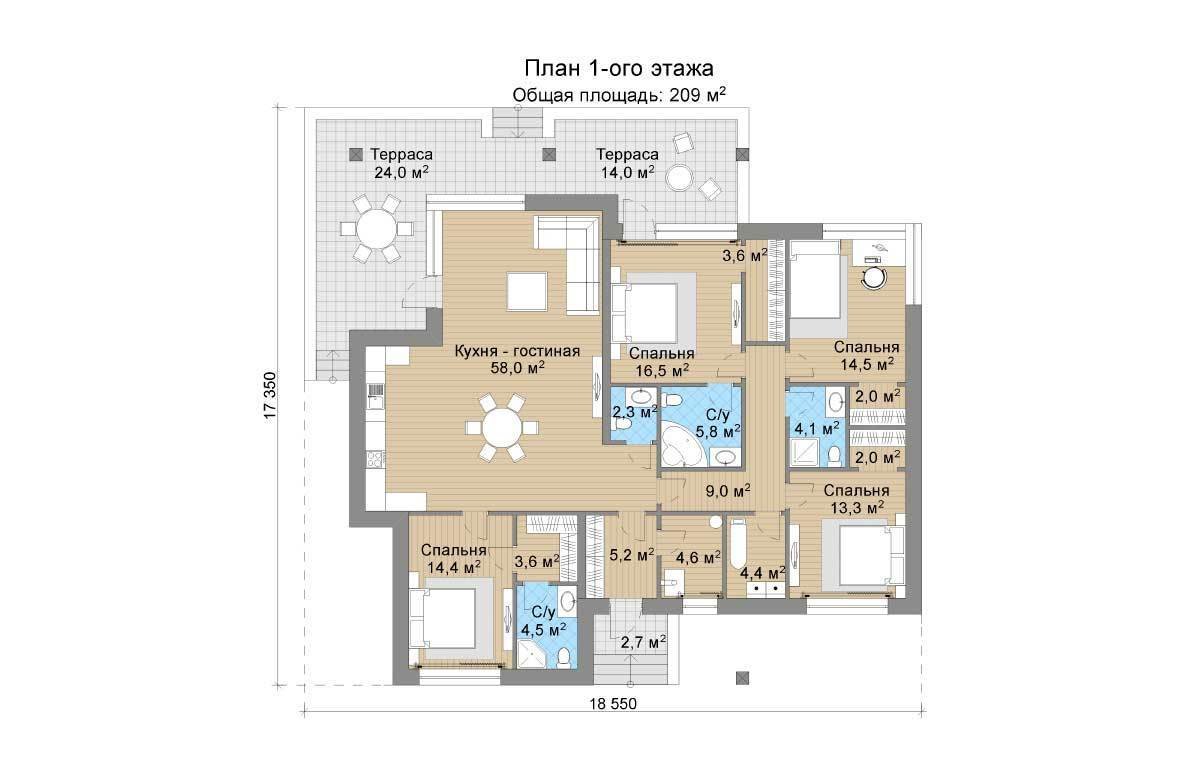 Фото из портфолио Лахти_209 кв.м. – фотографии дизайна интерьеров на INMYROOM Фото из портфолио Лахти_209 кв.м. – фотографии дизайна интерьеров на INMYROOM