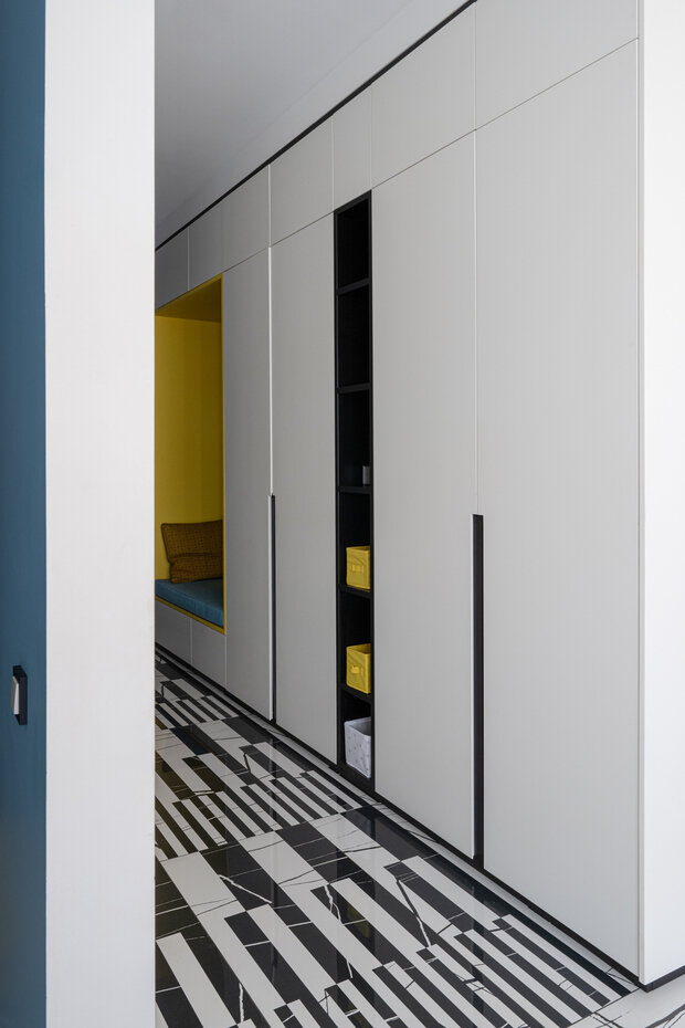 Фотография: Прихожая в стиле Современный, Эклектика, Малогабаритная квартира, Квартира, Студия, Проект дня, Москва, Оксана Олейник, до 40 метров – фото на INMYROOM