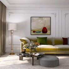Фото из портфолио Гостиная-кухня Неоклассика – фотографии дизайна интерьеров на INMYROOM