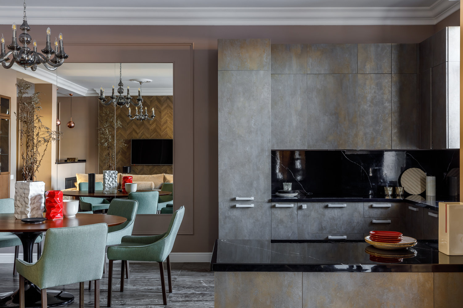 Фотография: Кухня и столовая в стиле Современный, Проект недели, Дом и дача, Красногорск, Таунхаус, 4 и больше, Более 90 метров, Евгения Филатова – фото на INMYROOM Фотография: Кухня и столовая в стиле Современный, Проект недели, Дом и дача, Красногорск, Таунхаус, 4 и больше, Более 90 метров, Евгения Филатова – фото на INMYROOM