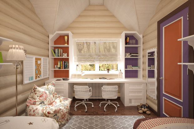 Фотография: Детская в стиле Прованс и Кантри, Дом, Проект недели, Дача, Дом и дача, Дмитровский район, Татьяна Безверхая – фото на INMYROOM