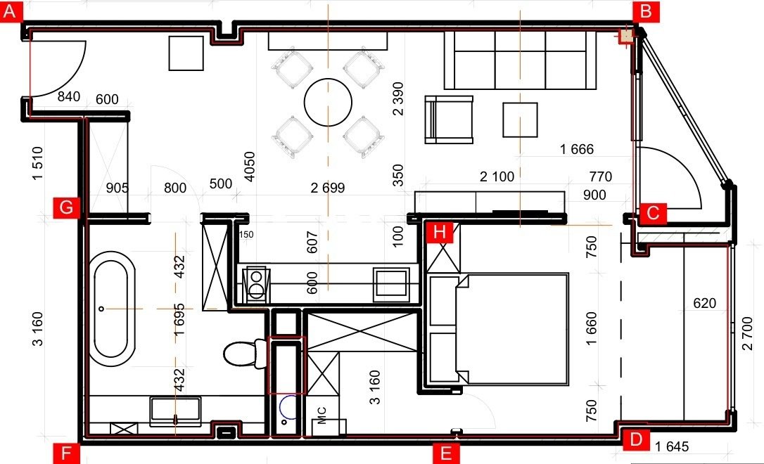 Фотография: Планировки в стиле , Квартира, Проект недели, Анна Муравина, 2 комнаты, 40-60 метров, Геленджик – фото на INMYROOM Фотография: Планировки в стиле , Квартира, Проект недели, Анна Муравина, 2 комнаты, 40-60 метров, Геленджик – фото на INMYROOM