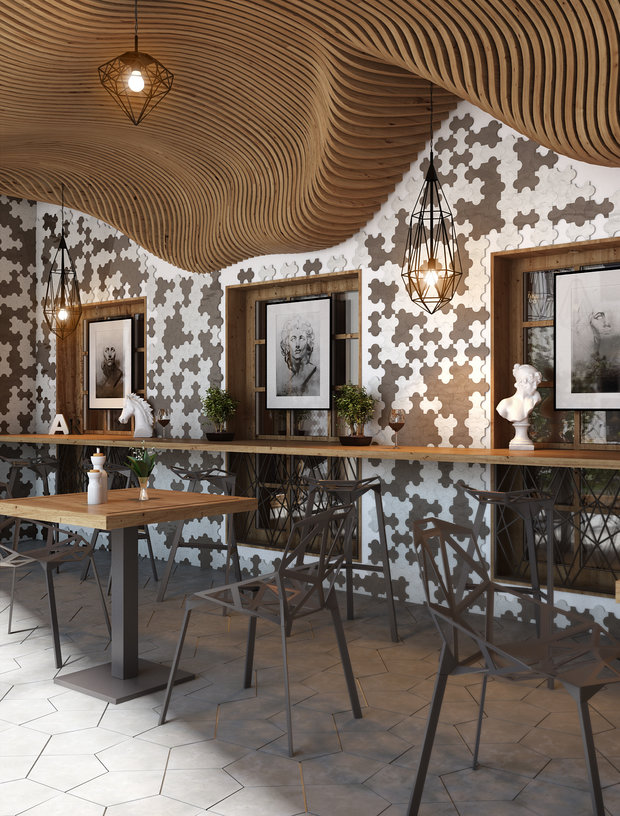 Фото из портфолио Дизайн винного ресторана – фотографии дизайна интерьеров на INMYROOM