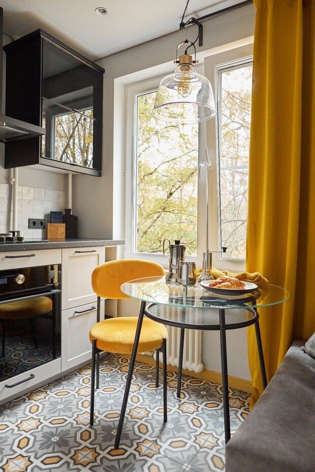 Фотография: Кухня и столовая в стиле Скандинавский, Современный, Проект недели, Москва, 3 комнаты, 40-60 метров, Ольга Коркина – фото на INMYROOM