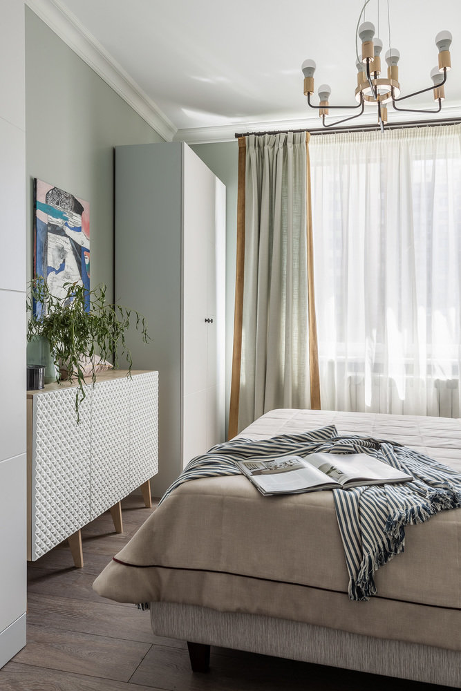 Фотография: Спальня в стиле Современный, Квартира, Проект недели, Москва, 3 комнаты, Евгения Лебедева – фото на INMYROOM Фотография: Спальня в стиле Современный, Квартира, Проект недели, Москва, 3 комнаты, Евгения Лебедева – фото на INMYROOM