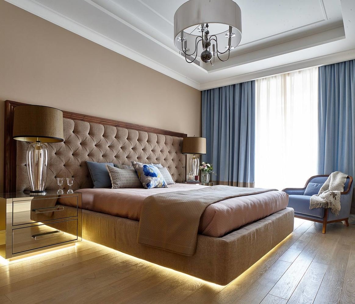 Фотография: Спальня в стиле Современный, Квартира, Проект недели, Москва, Никита Морозов, KM Studio, новостройка, Монолитный дом, 3 комнаты, Более 90 метров – фото на INMYROOM