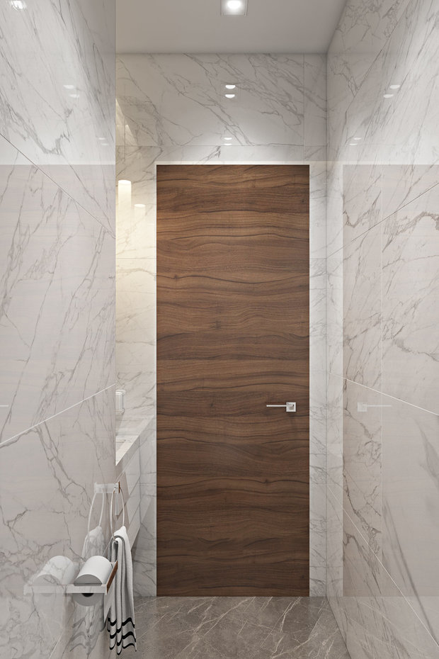 Фотография: Ванная в стиле Минимализм, Скандинавский, Современный, Квартира, Miele, Проект недели, Санкт-Петербург, Монолитный дом, 4 и больше, Более 90 метров, Fisheye Studio – фото на INMYROOM