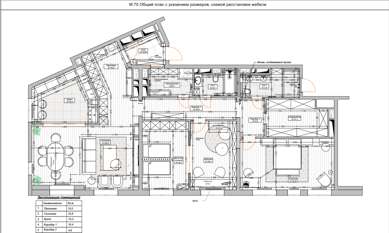 Фотография: Планировки в стиле , Современный, Квартира, Проект недели, Москва, Мария Рублева, 4 и больше, Более 90 метров, #эксклюзивныепроекты – фото на INMYROOM
