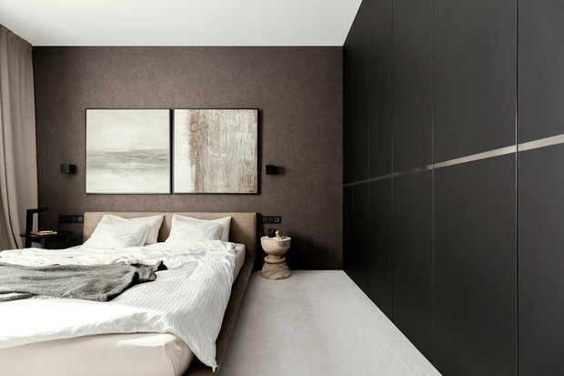 Фотография: Спальня в стиле Минимализм, Квартира, Проект недели, Минск, 3 комнаты, Более 90 метров, Татьяна Манцевич – фото на INMYROOM
