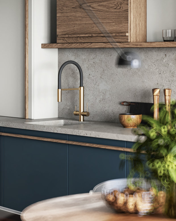 Фотография: Кухня и столовая в стиле Современный, Эклектика, Квартира, Проект дня, Санкт-Петербург, ToTaste Studio, 3 комнаты, 60-90 метров, Более 90 метров – фото на INMYROOM