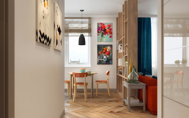 Фото из портфолио Квартира-студия в скандинавском стиле  – фотографии дизайна интерьеров на INMYROOM