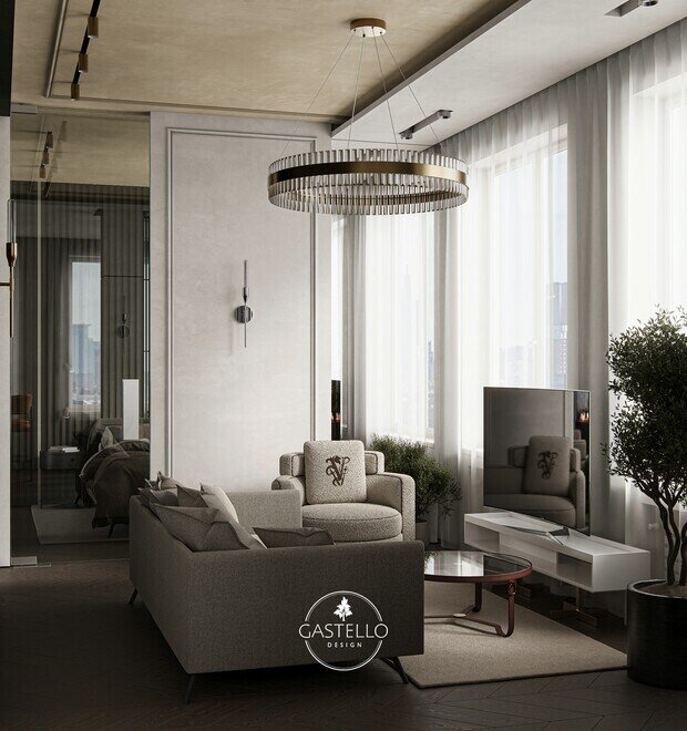 Фото из портфолио ЖК West Garden - 48 м² – фотографии дизайна интерьеров на INMYROOM