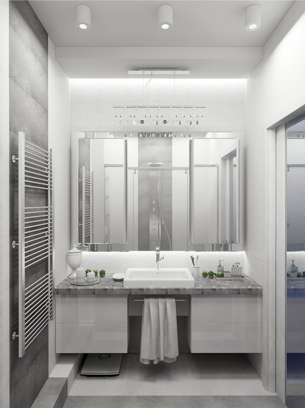 Фотография: Ванная в стиле Хай-тек, Декор интерьера, Квартира, Christopher Guy, Massive, HOFF, Дома и квартиры, IKEA, Проект недели – фото на INMYROOM