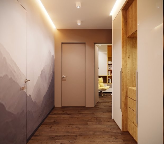 Фотография: Прихожая в стиле Минимализм, Эко, Современный, Квартира, Проект недели, Москва, Панельный дом, 3 комнаты, 60-90 метров, Владислав Седов, LINES – фото на INMYROOM
